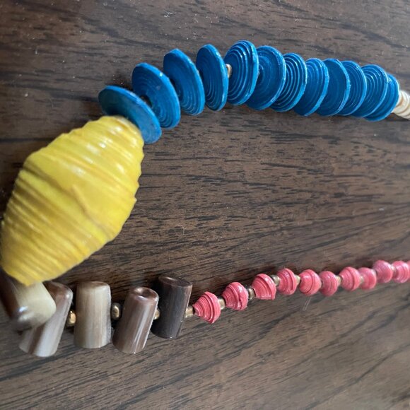 Noonday Collection Beads and Paper Bead Necklace - Picture 2 of 4